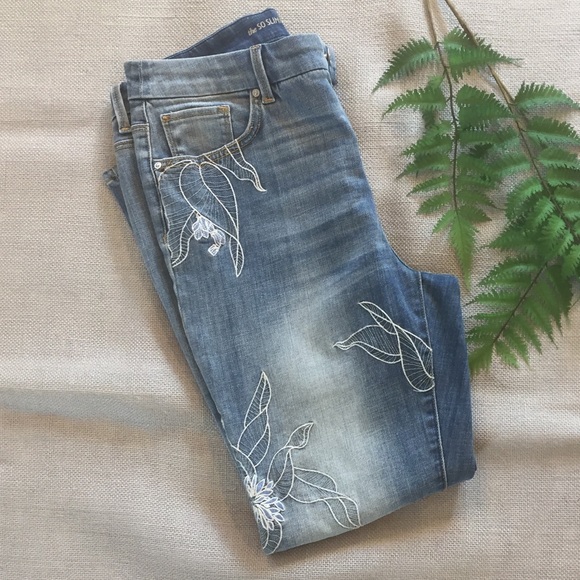 chicos embroidered jeans